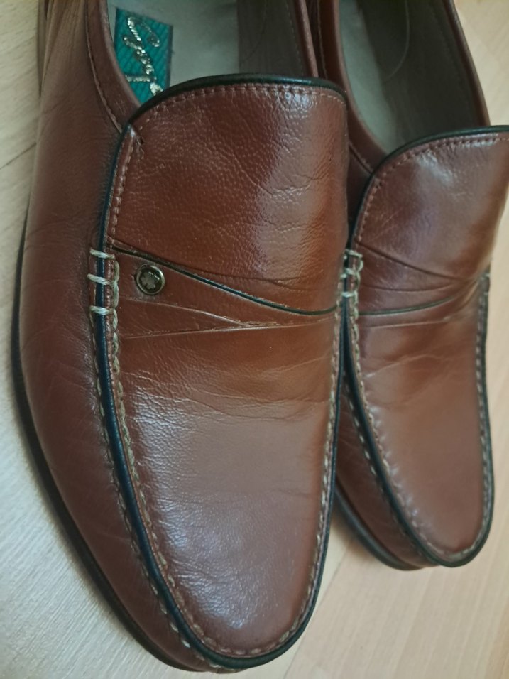 Klasik Kahverengi Deri Erkek Ayakkabı - Görsel 5