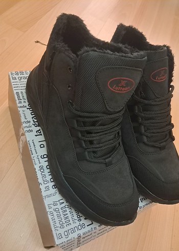 Erkek Siyah Gri Bağcıklı Outdoor Bot Sıfır ürün - Görsel 2