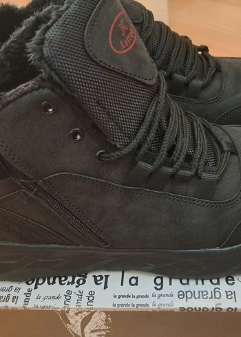 Erkek Siyah Gri Bağcıklı Outdoor Bot Sıfır ürün - Görsel 3