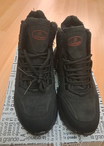 Erkek Siyah Gri Bağcıklı Outdoor Bot Sıfır ürün - Görsel 11