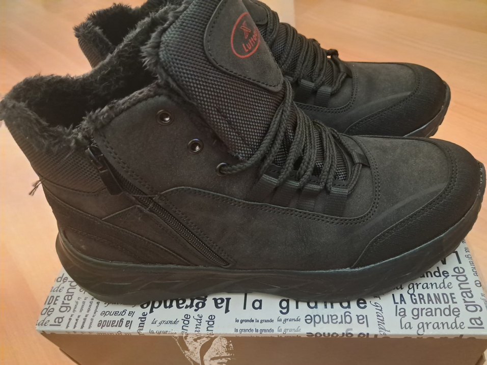 Erkek Siyah Gri Bağcıklı Outdoor Bot Sıfır ürün - Görsel 3