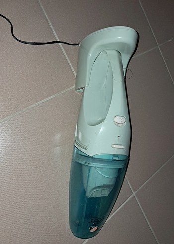 Turkuaz Renkli Pastel Elektrikli Süpürge Şarzlı - Görsel 7