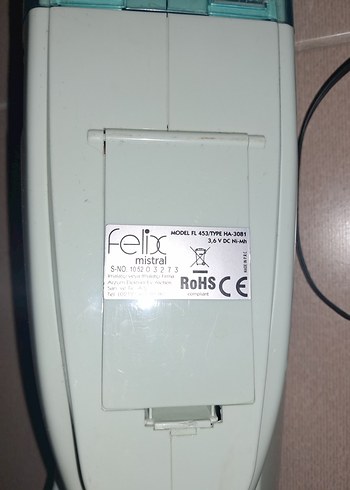 Turkuaz Renkli Pastel Elektrikli Süpürge Şarzlı - Görsel 2