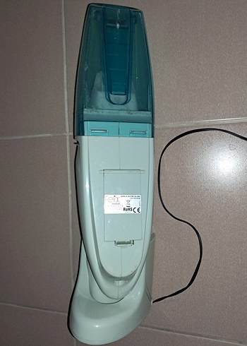 Turkuaz Renkli Pastel Elektrikli Süpürge Şarzlı - Görsel 5