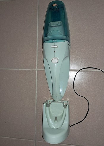 Turkuaz Renkli Pastel Elektrikli Süpürge Şarzlı - Görsel 4