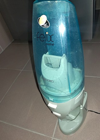 Turkuaz Renkli Pastel Elektrikli Süpürge Şarzlı - Görsel 6