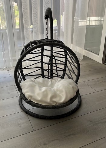 Gri Beyaz Salıncaklı kedi köpek salıncağı - Görsel 2