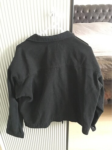 Yırtık Kot ceket s m beden uyumlu - Görsel 4