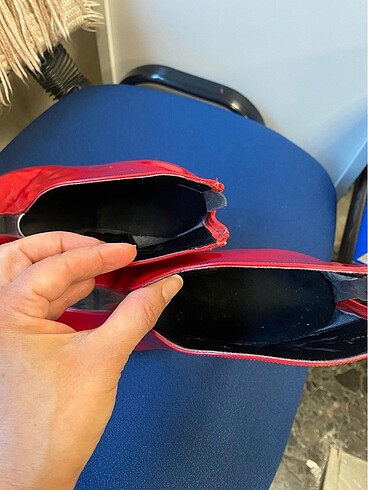 38,5 Beden kırmızı Renk Ayakkabı kırmızı potin