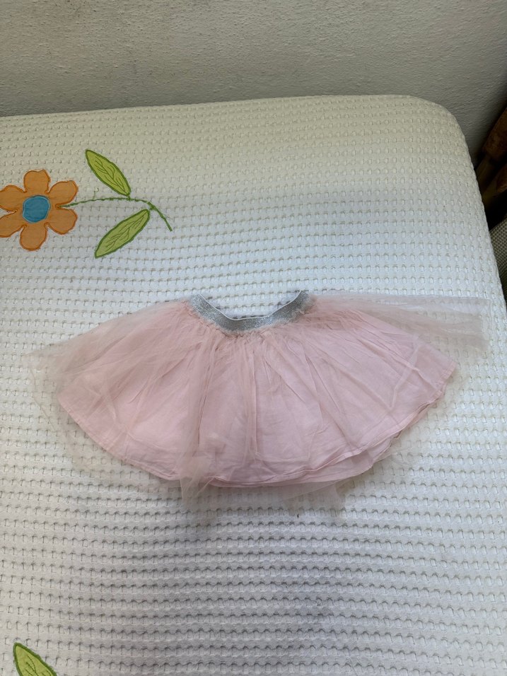 Pembe Kız Bebek Tül Detaylı Etek - Görsel 2