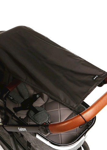 ebaby Bebek Arabası Güneşliği Siyah - Görsel 4