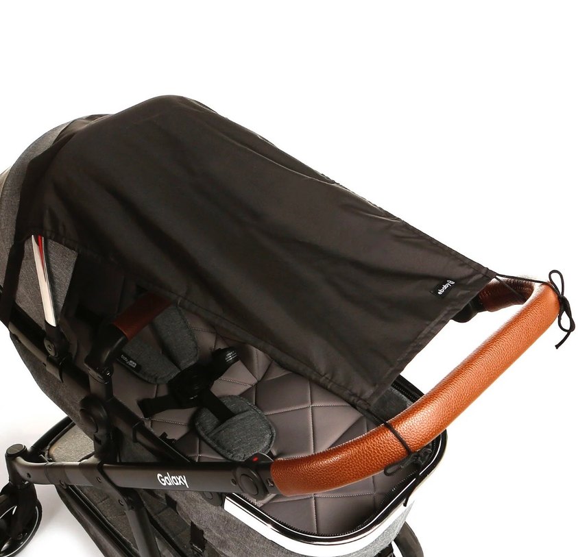 ebaby Bebek Arabası Güneşliği Siyah - Görsel 4
