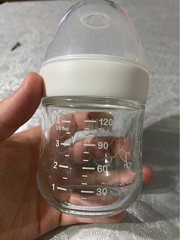  Beden beyaz Renk Nuk Beyaz Cam Biberon Nature Sense 120 Ml Sl No:1 S