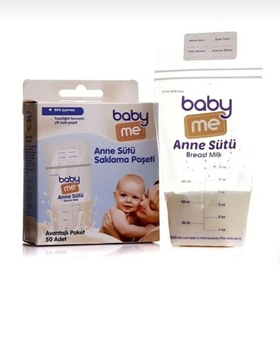 Baby Me Anne Sütü Saklama Poşeti ( 50 Adet ) - Görsel 5