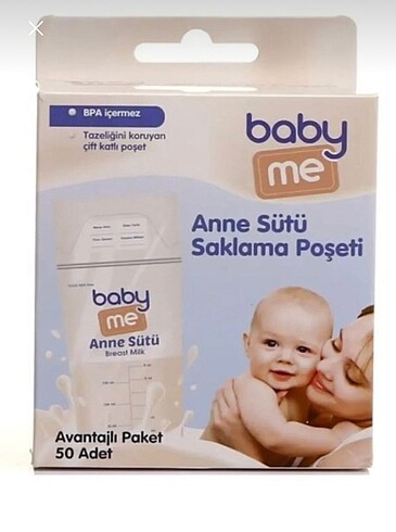 Baby Me Anne Sütü Saklama Poşeti ( 50 Adet ) - Görsel 3
