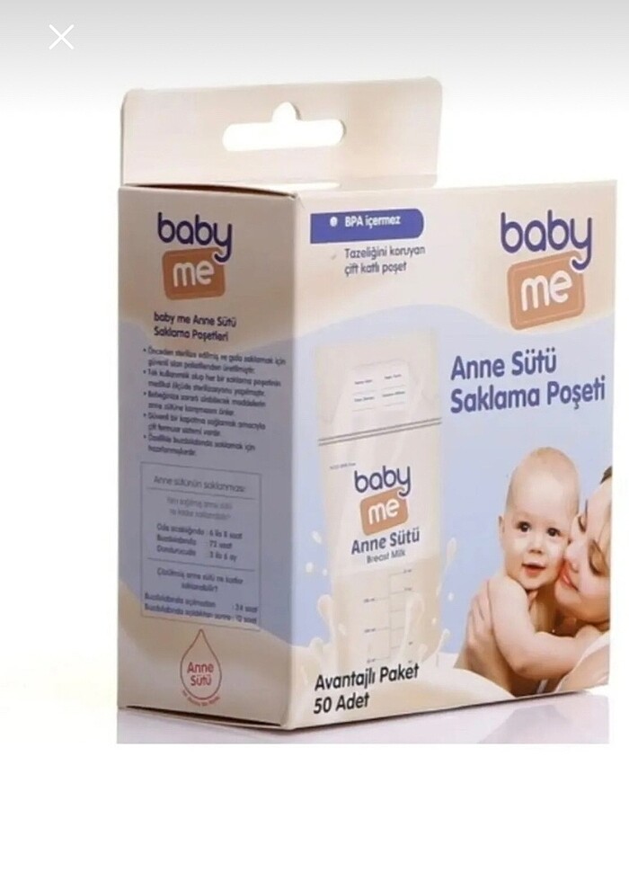 Baby Me Anne Sütü Saklama Poşeti ( 50 Adet ) - Görsel 4