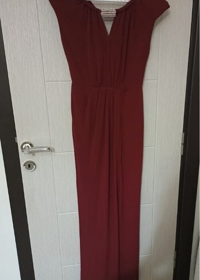 Borda Yaka Detaylı Mezuniyet Elbisesi Abiye - Görsel 2