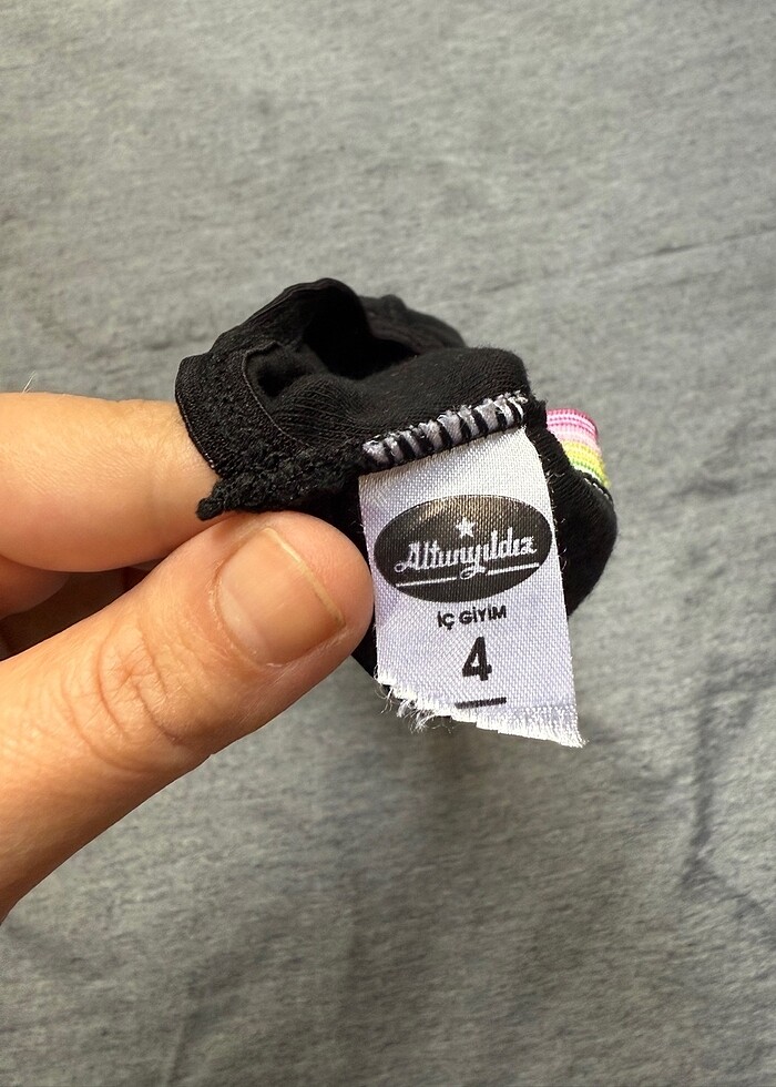 Siyah Kız Çocuk Kilot - Görsel 3