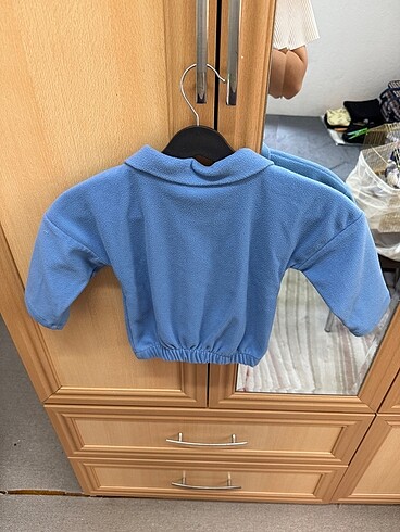 1 Yaş Beden mavi Renk Mavi Bebek Unisex Alt-Üst Takım