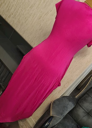 Pembe Uzun Elbise - Görsel 4