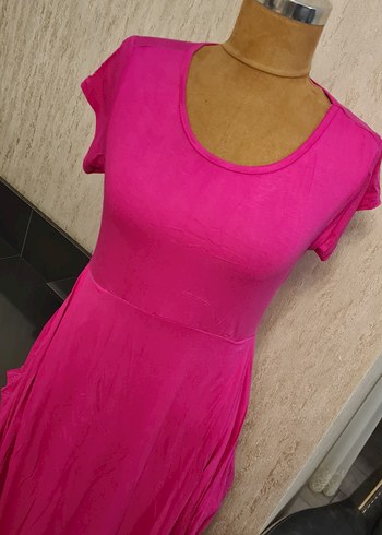 Pembe Uzun Elbise - Görsel 3