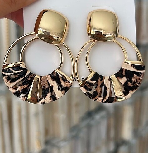 Accessorize Leopar küpe