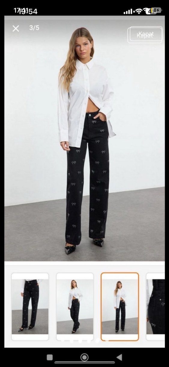 Kurdele Kot Pantolon - Görsel 2