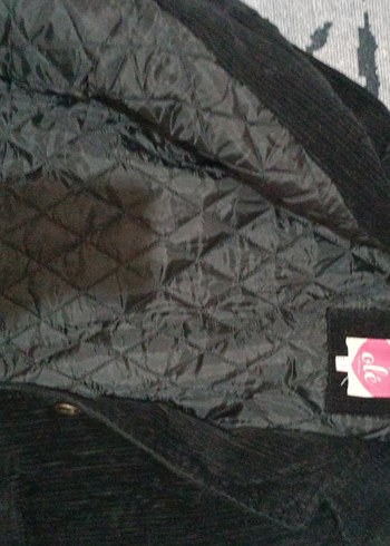 Düğmeli Siyah Süet Kadın Ceket - Görsel 5