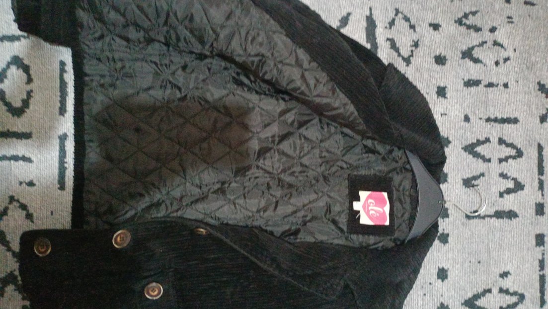 Düğmeli Siyah Süet Kadın Ceket - Görsel 5