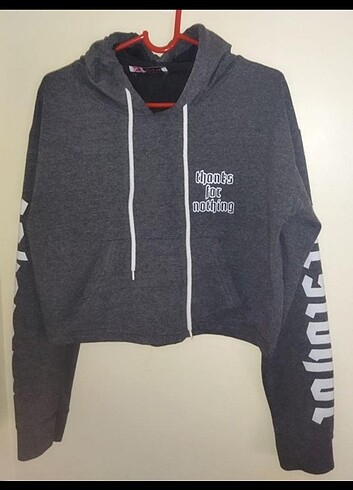 Kadın Crop Sweatshirt 