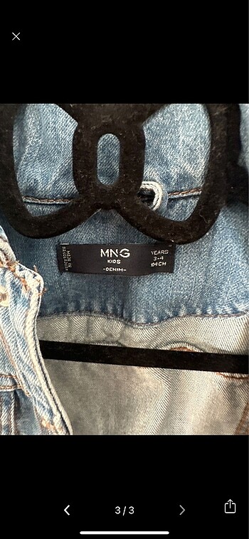 4 Yaş Beden Mango jean ceket 3-4 yaş