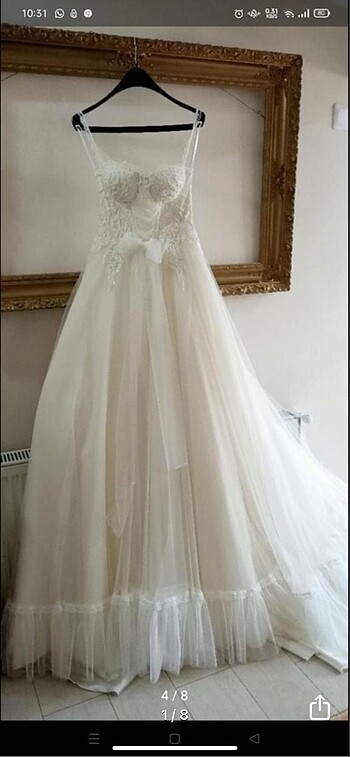 Aysira özel dikim gelinlik 34 beden 20.000 - Görsel 4