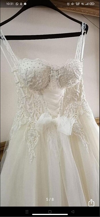 Aysira özel dikim gelinlik 34 beden 20.000 - Görsel 6