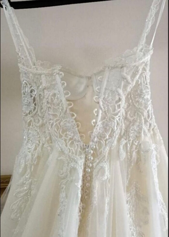 Aysira özel dikim gelinlik 34 beden 20.000 - Görsel 2