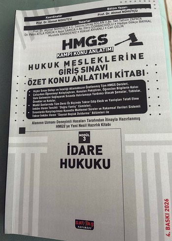 İdare Hukuku Hmgs Konu Anlatimi Kitabi