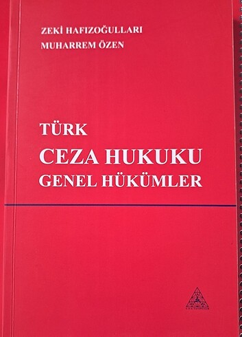 Türk Ceza Hukuku Genel Hükümler 