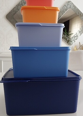 tupperware 5 li kare set