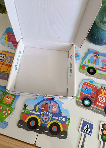 Renkli Taşınabilir Çocuk Puzzle Seti - Görsel 6