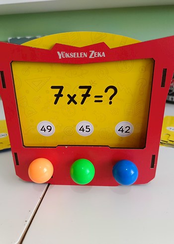 Beden Renk Renkli Çarpım Tablosu Eğitim Oyuncağı
