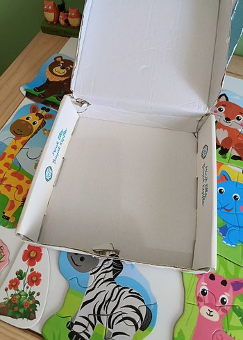 Renkli Hayvan Figürlü Çocuk Yapbozları - Görsel 8