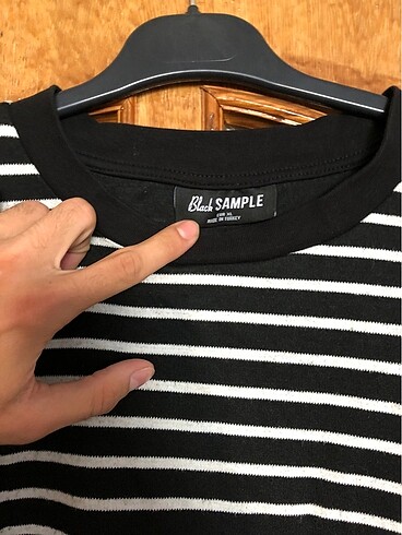 Diğer Çizgili Oversize Unisex T-Shirt