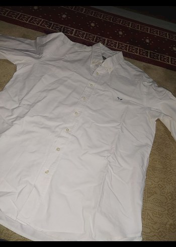 l Beden beyaz Renk Beyaz Pamuklu Kısa Kollu Erkek Gömlek