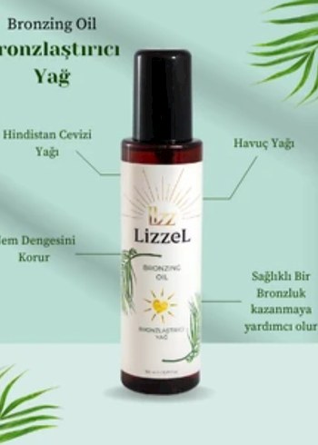 Lizzel Bronzlaştırıcı Yağ 100 ml - Görsel 2