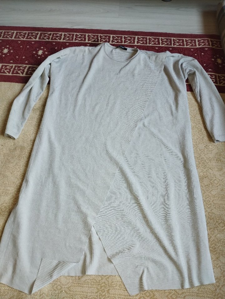 gri uzun tunik - Görsel 3