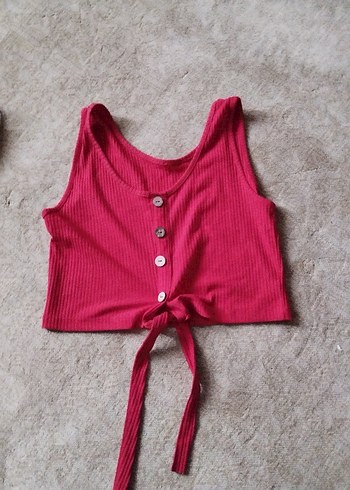 Düğmeli kısa crop - Görsel 3