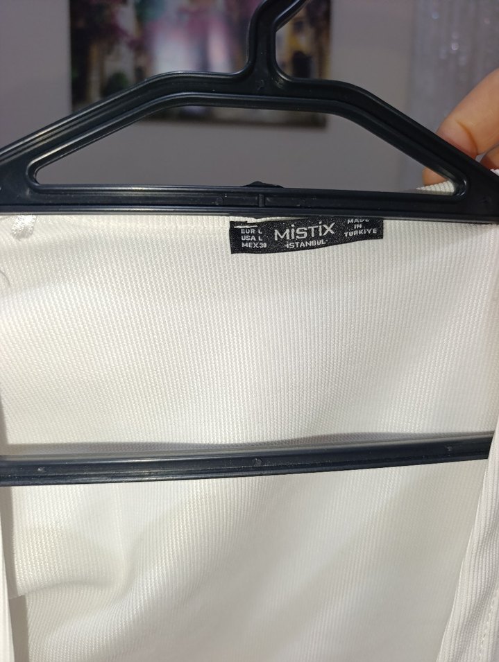 V Yaka Beyaz taşlı Kadın Bustiyer - Görsel 5