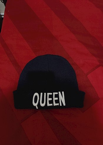 Bordo Örgü Kadın Bere - QUEEN - Görsel 2