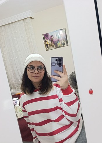 Bordo Örgü Kadın Bere - QUEEN - Görsel 7