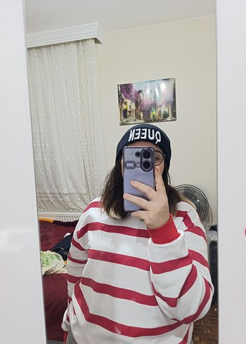 Bordo Örgü Kadın Bere - QUEEN - Görsel 3