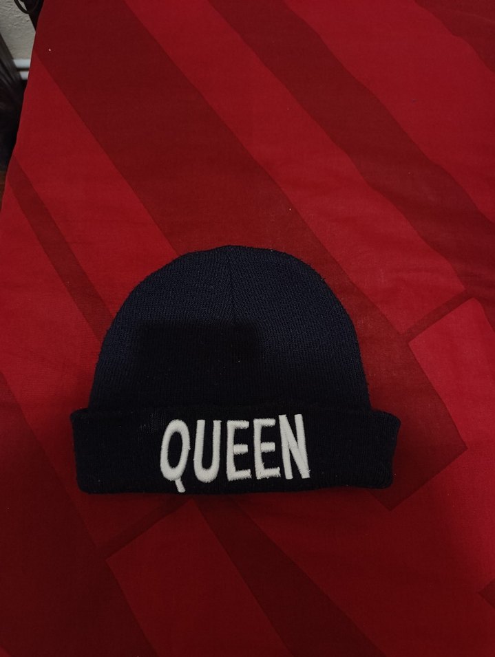 Bordo Örgü Kadın Bere - QUEEN - Görsel 2